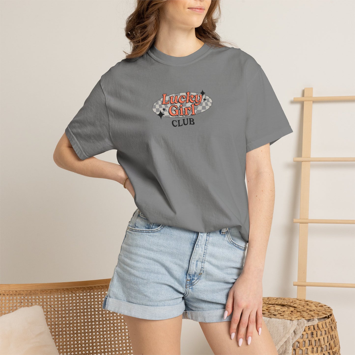 Lucky Girl Club Comfort Colors Tee