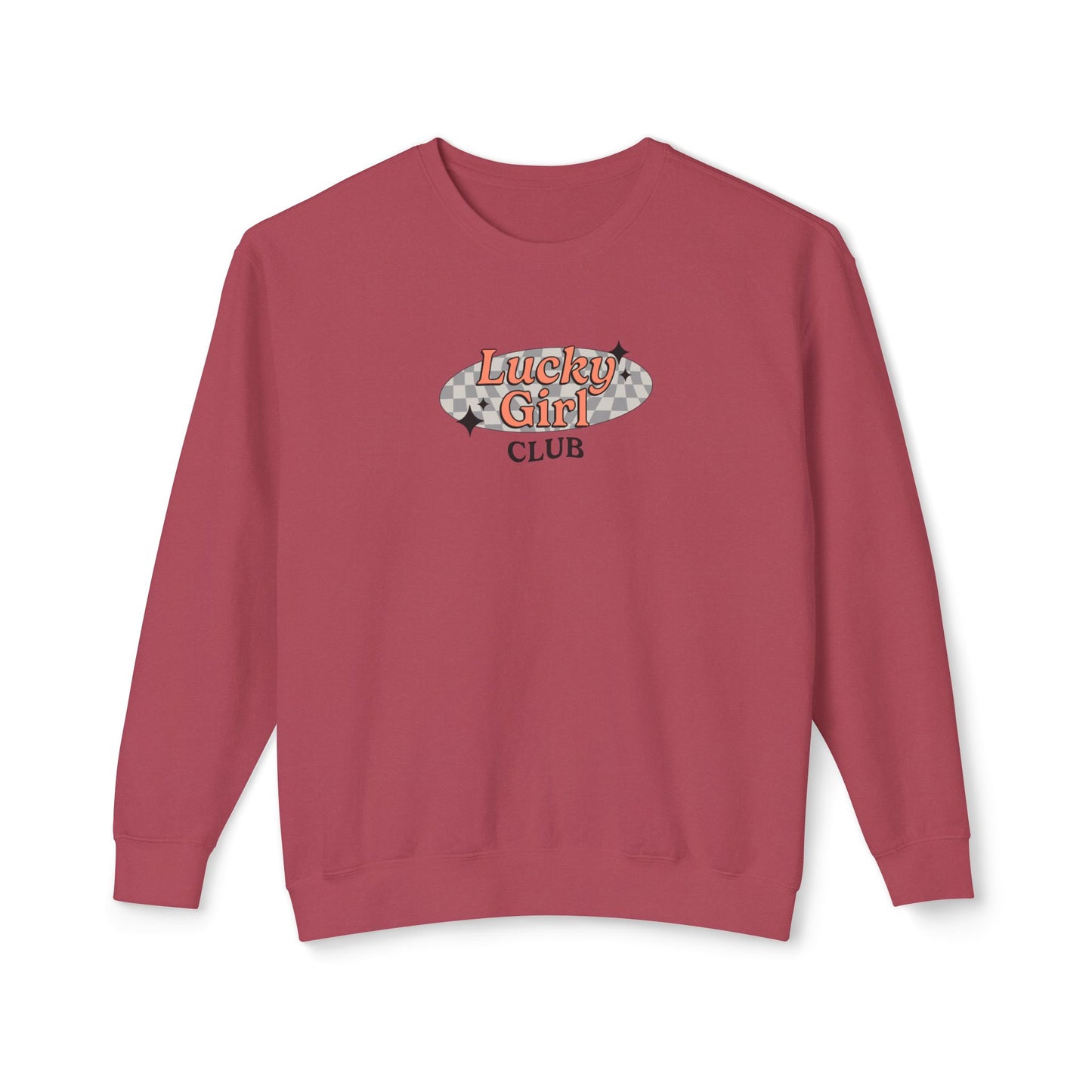 Lucky Girl Club Comfort Colors Lightweight Sweatshirt