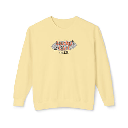 Lucky Girl Club Comfort Colors Lightweight Sweatshirt