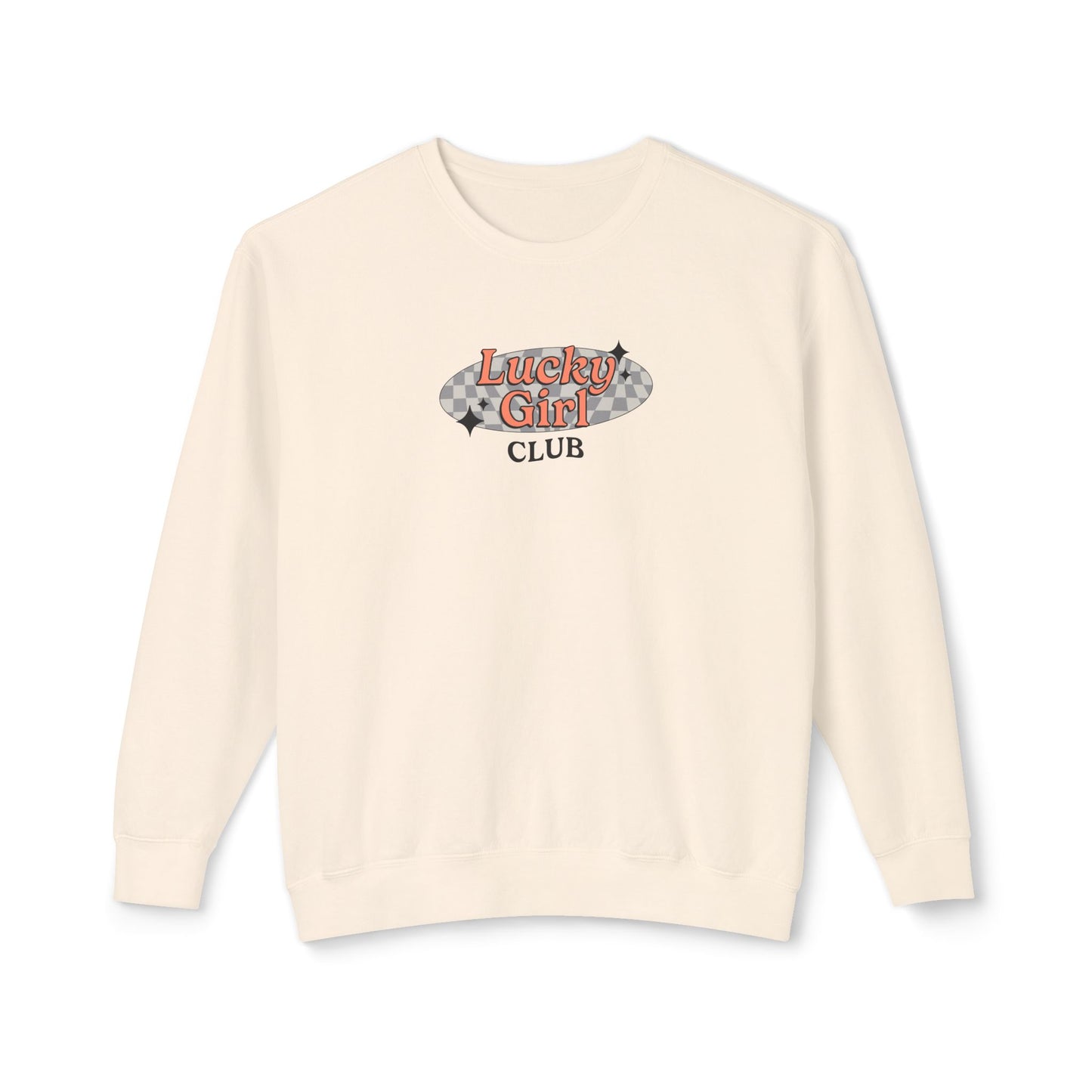 Lucky Girl Club Comfort Colors Lightweight Sweatshirt
