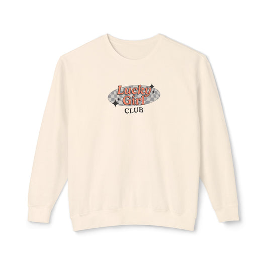 Lucky Girl Club Comfort Colors Lightweight Sweatshirt