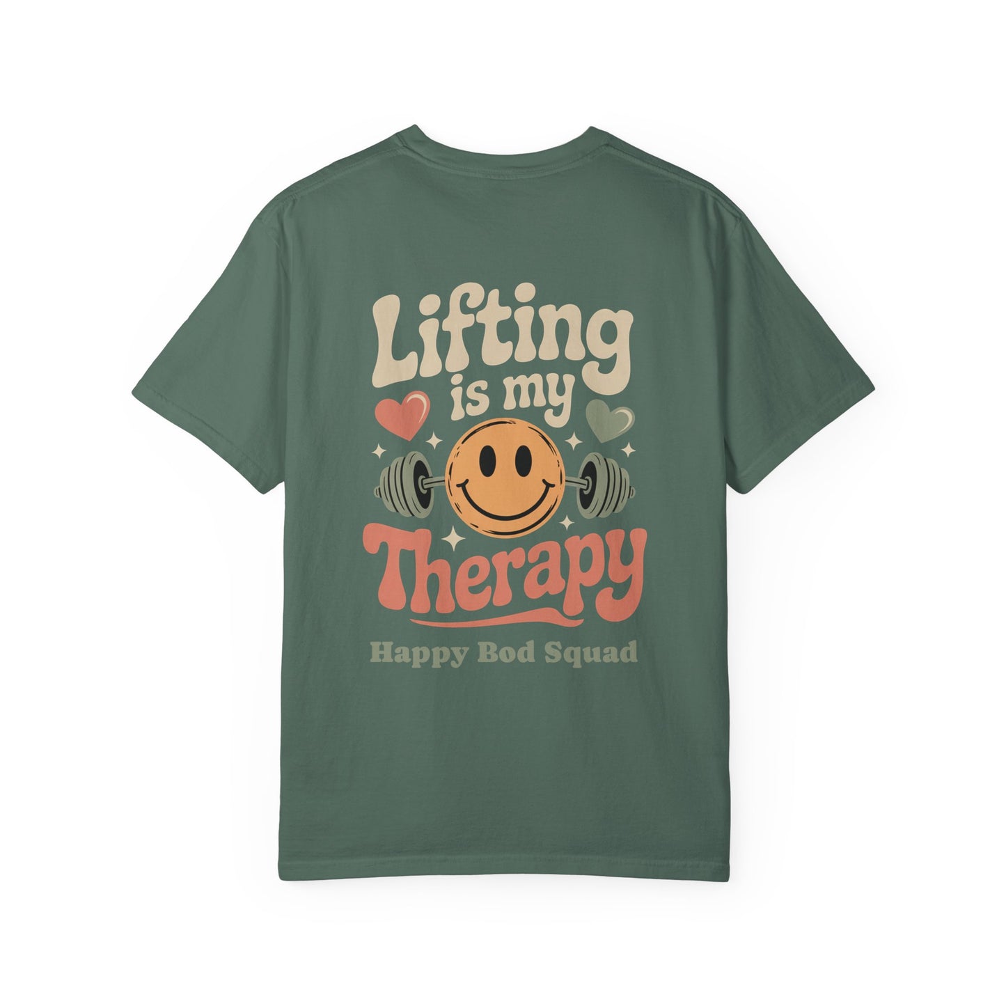 Lifting is My Therapy Comfort Colors Workout Tee