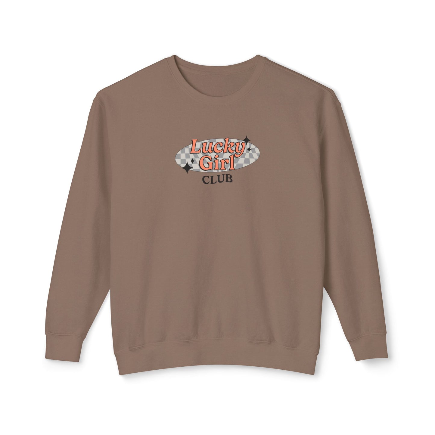 Lucky Girl Club Comfort Colors Lightweight Sweatshirt