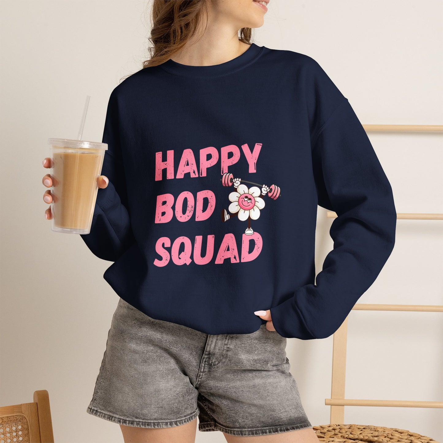 Happy Bod Squad Crewneck Sweatshirt