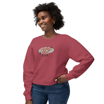 Lucky Girl Club Comfort Colors Lightweight Sweatshirt