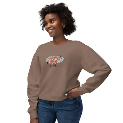 Lucky Girl Club Comfort Colors Lightweight Sweatshirt